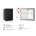 Tủ lạnh 1 cánh mini 90 lít Aqua AQR-D100FA(BS)
