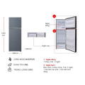 Tủ lạnh 2 cánh Inverter 328 lít Aqua AQR-T380FA(SL)