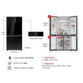 Tủ lạnh 4 cánh Multi Doors Inverter 469 lít Aqua AQR-M536XA(GB)