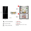 Tủ lạnh 4 cánh Multi Doors Inverter 410 lít Aqua AQR-M466XA(GB)