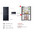 Tủ lạnh 4 cánh Multi doors Inverter 410 lít Aqua AQR-M466XA(CBC)