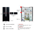 Tủ lạnh Hitachi Inverter 540 lít R-FW690PGV7X GBK