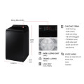 Máy giặt Samsung Inverter 14 kg WA14CG5745BVSV cửa trên