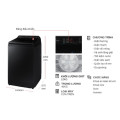 Máy giặt Samsung Inverter 12 kg WA12CG5745BVSV cửa trên