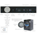 Máy giặt Samsung Inverter AI 10 kg WW10TP44DSB/SV cửa trước