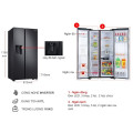 Tủ lạnh 2 cánh side by side Inverter 635 lít Samsung RS64R5301B4/SV