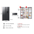 Tủ lạnh 2 cánh side by side Inverter 578 lít Samsung RS57DG410EB4SV