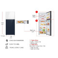 Tủ lạnh 2 cánh Bespoke Inverter 460 lít Samsung RT47CB66868ASV