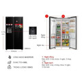  Tủ Lạnh 2 cánh side by side Inverter 568 Lít Toshiba GR-RS755WIA-PGV(22)-XK