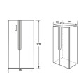 Tủ lạnh side by side Hafele HF-SB5321FB 534.14.021