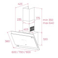 Máy hút mùi áp tường Teka DVT 98660 TOS VG