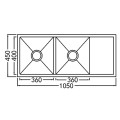 Chậu rửa bát Nobinox LIKEN NL748
