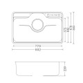 Chậu rửa bát Nobinox LIKEN NL725D