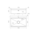 Chậu rửa bát Nobinox TITANIUM NA805T