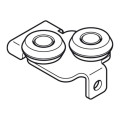 ALUFLEX 80 BÁNH XE DẪN HƯỚNG HÄFELE 403.50.971