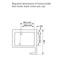 Bas Nối Sử Dụng Với Khung Nhôm Hafele 342.79.718