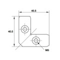 Bas Nối Góc Hafele 260.26.998