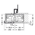 BẢN LỀ ÂM TE 540 3D, ĐEN Hafele 924.17.237
