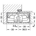 BẢN LỀ ÂM TE540 3D, SSS HÄFELE 924.17.225