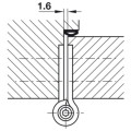 BẢN LỀ BẬT CHROME MỜ 114MM Hafele 926.10.141