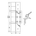 Bản Lề Cánh Khung Cửa Nhôm 90Kg Hafele 926.98.740