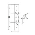  BẢN LỀ CÁNH KHUNG HAFELE 926.98.750