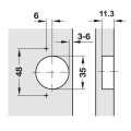 Bản Lề Lọt Lòng Metalla SM Giảm Chấn 110º Hafele 315.20.752