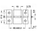 Bản lề piano 32x0.8mm x3.5m (đồng bóng) Hafele 351.03.847