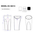 Chậu Lavabo đặt sàn Euroking EU-38314