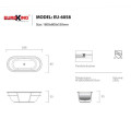 Bồn tắm EuroKing không massage EU-6058 Bóng/Nhám
