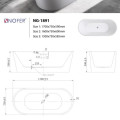 Bồn tắm EuroKing không massage NG-1891-1600