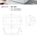 Bồn tắm EuroKing không massage NG-1842-1600 (All white)