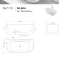 Bồn tắm EuroKing không massage NG-1838