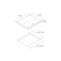 Bếp từ kết hợp vùng nấu Teka IBF 63210 SSM BK 112520050