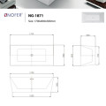 Bồn tắm EuroKing không massage NG-1871 PLUS