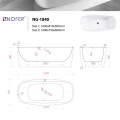Bồn tắm EuroKing không massage NG-1840-1600