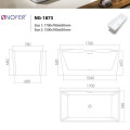Bồn tắm EuroKing không massage NG-1873-1700 PLUS