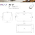 Bồn tắm EuroKing không massage NG-1873-1500 PLUS