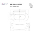 Bồn tắm EuroKing không massage NG-1870