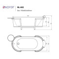 Bồn tắm EuroKing không massage NL-602