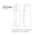 Vòi sen tắm gắn bồn EuroKing EU-81008