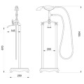 Sen tắm đặt sàn Euroking EU-51013
