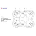 Bồn tắm MASSAGE Norer SPA-015
