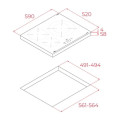Bếp từ Teka 3 vùng nấu IBC 63110 SSM BK 112520049