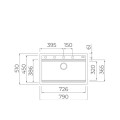Chậu rửa chén Teka Nova 80 WS-TG 1B đá nhân tạo 115230057