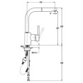 Vòi rửa bát Teka ARK PULL OUT 116030079