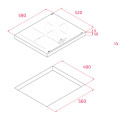 Bếp từ 3 vùng nấu Teka IBF 63210 SCG BK 112520055