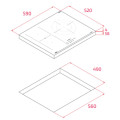 Bếp từ 3 vùng nấu Teka IBC 63110 SCG BK 112520054