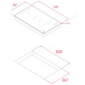 Bếp từ domino 2 vùng nấu Teka VI2.1 SSM BK 112650007
