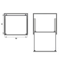 Rổ Đựng Chén Đĩa Cappella 900mm Hafele 549.08.154